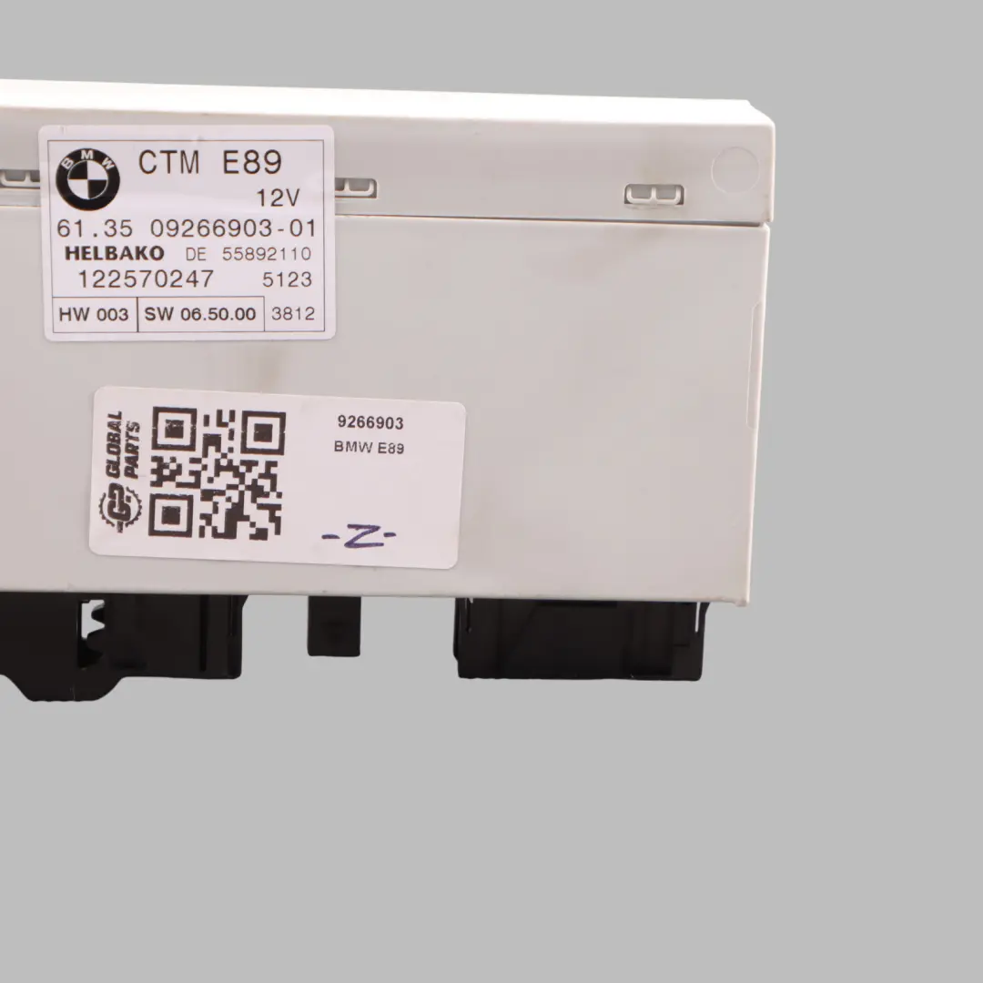 Top Module CTM to BMW Z4 E89 Roadster Cabrio Convertible with Part number 9266903 BMW Z4 E89 Roadster Cabrio Convertible Top Module CTM - SKU 9266903 - Part number 9266903