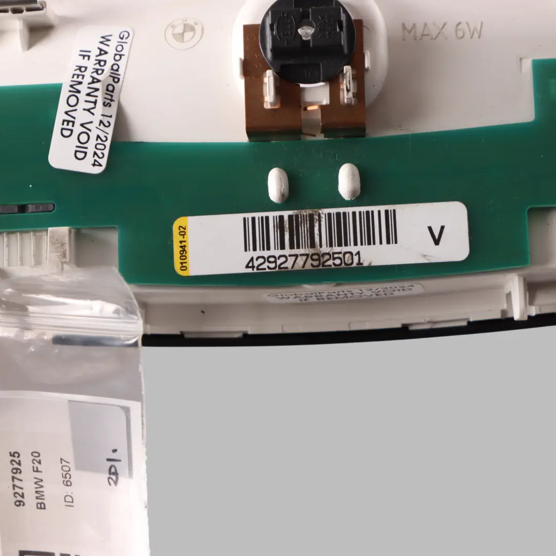  Interior Roof Light BMW F20 F21 Lamp Switch Unit Front Black - SKU 9277925 - Part number 9277925