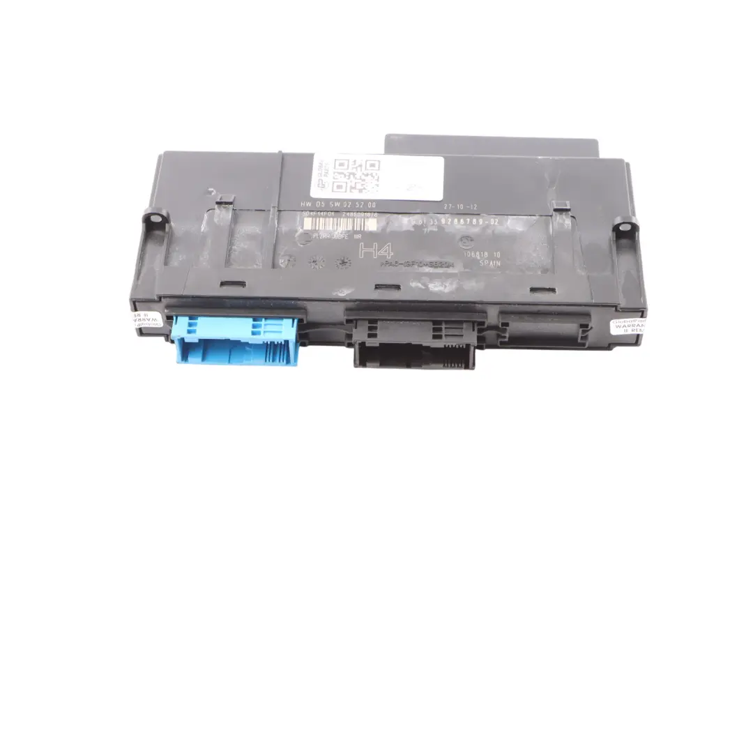 ECU Body Control Module H4 Junction Box PL2RR JBBFE IIIR to BMW Z4 E89 with Part number 9286789 BMW Z4 E89 ECU Body Control Module H4 Junction Box PL2RR JBBFE IIIR - SKU 9286789-1 - Part number 9286789