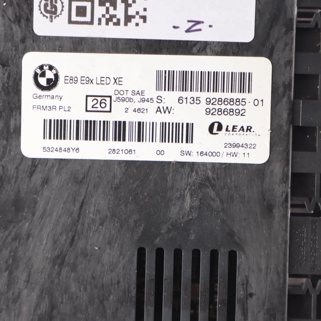 BMW Z4 E89 LED Footwell Control Module ECU - SKU 9286885 - Part number 9286885