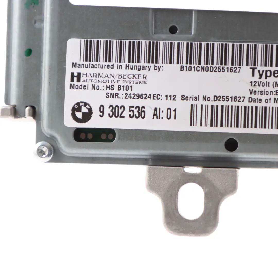 Harman Becker Amplifier Module Active Sound Control Unit to BMW F20 with Part number 9302536 BMW F20 Harman Becker Amplifier Module Active Sound Control Unit - SKU 9302536 - Part number 9302536