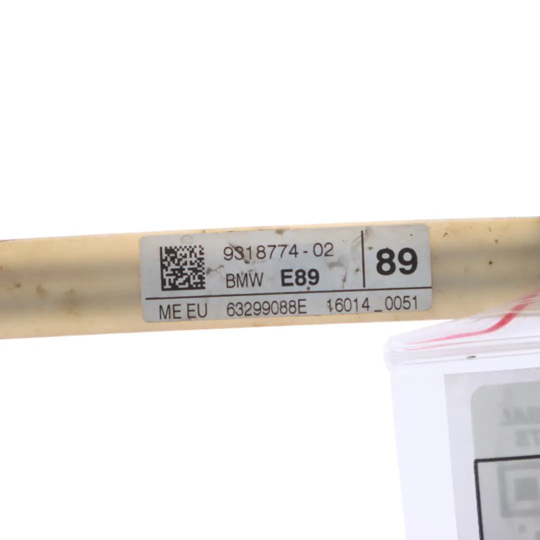 BMW Z4 E89 Pedestrian Protection Sensor Cable Optical Fibre PTS - SKU 9318774 - Part number 9318774