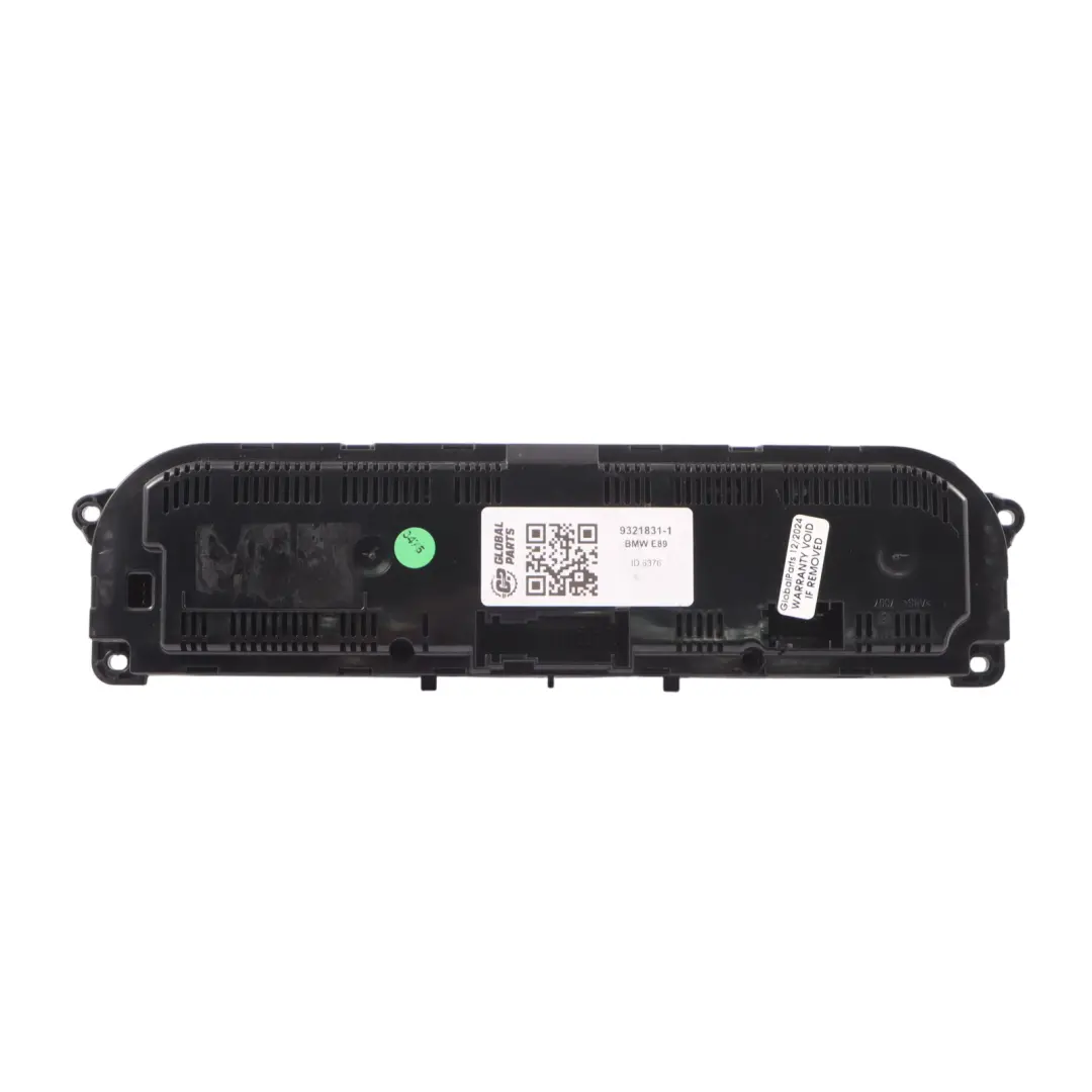 BMW Z4 E89 Cabrio Roadster Automatic A/C Air Conditioning Control - SKU 9321831-1 - Part number 9321831