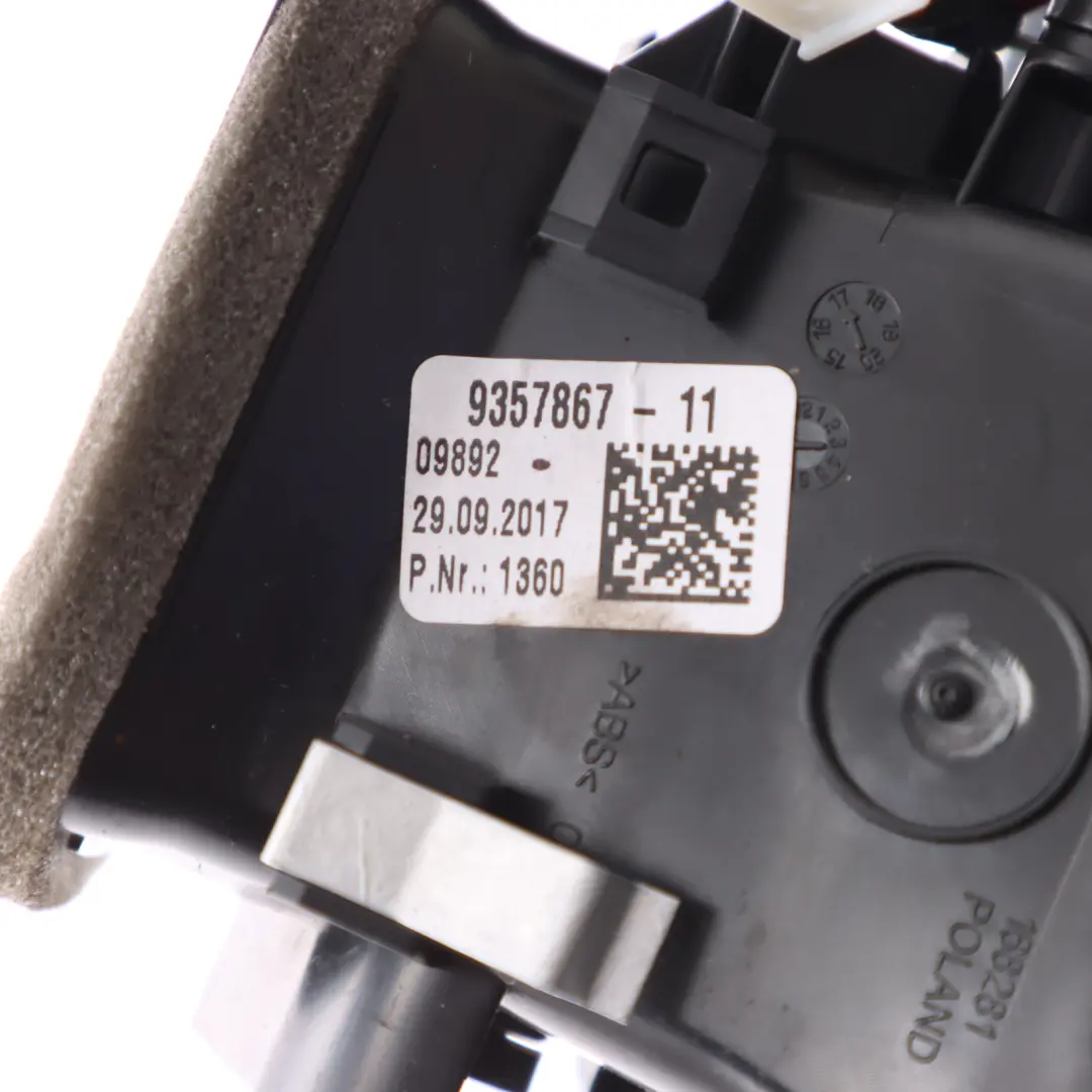 BMW G32 GT Tylna Konsola Środkowa Kratka Nawiewu Powietrza - SKU 9357867 - Numer Części 9357867