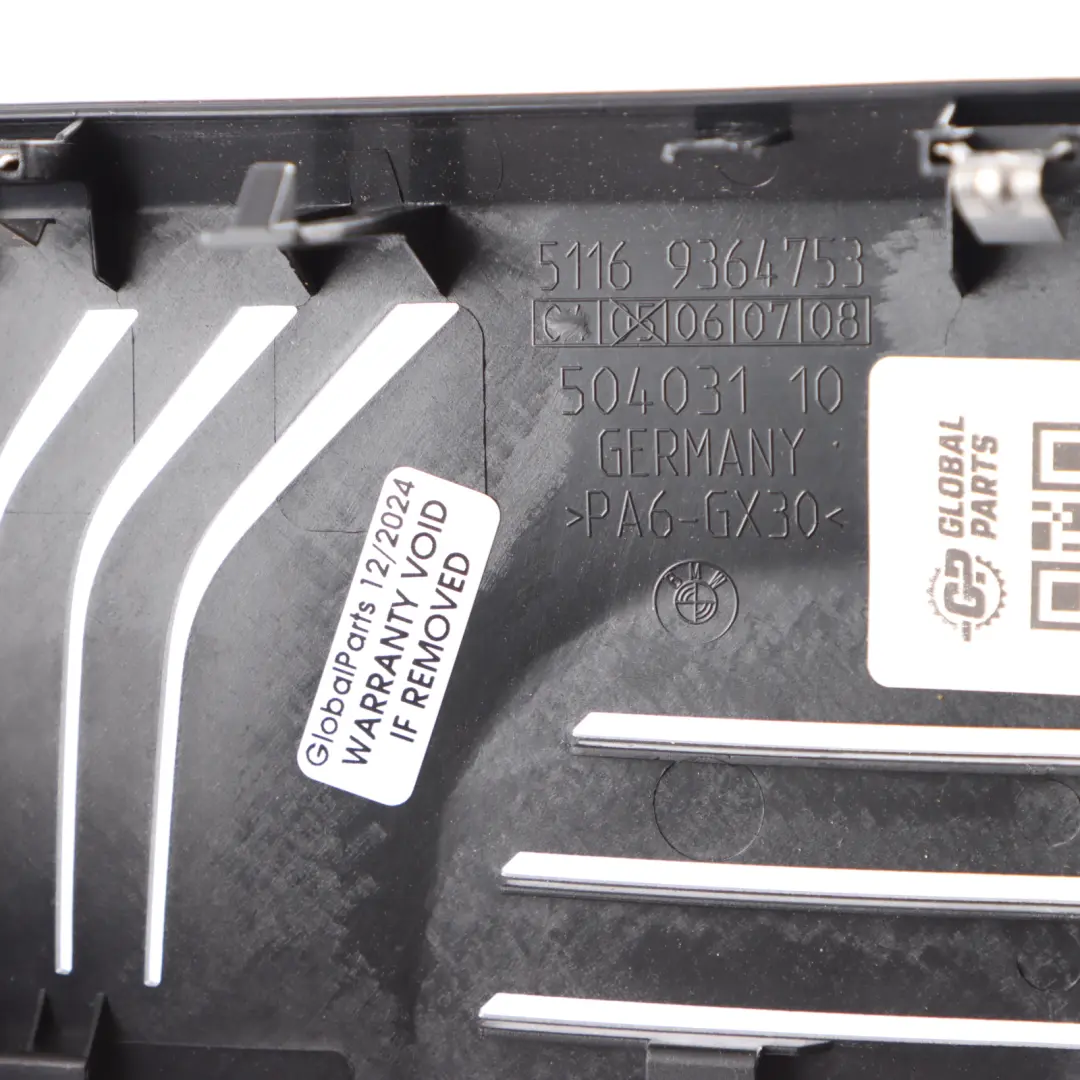 BMW X4 F98 G02 Interior Rear View Mirror Surround Trim Panel Cover - SKU 9364753 - Part number 9364753