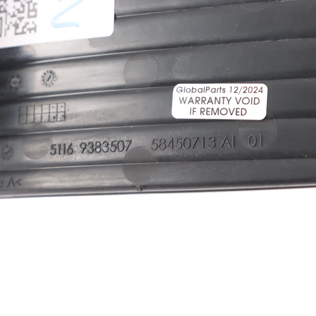 BMW F13 M6 Front Insert Luggage Compartment Centre Console Mat Rubber - SKU 9383507 - Part number 9383507