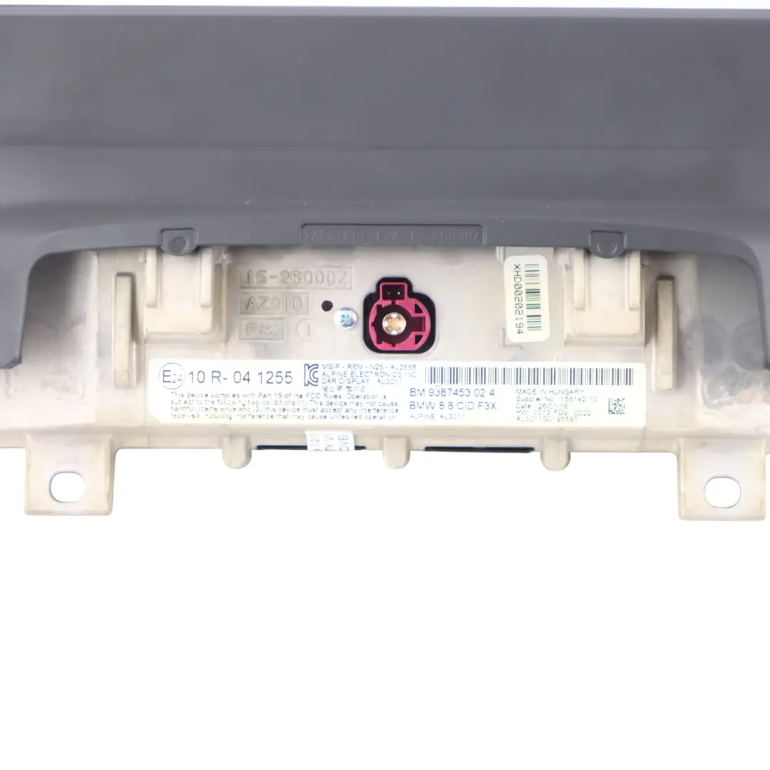 Display BMW F30 F31 F32 F33 On-board Navigation Screen Monitor 8,8" to with Part number 9387453 Display BMW F30 F31 F32 F33 On-board Navigation Screen Monitor 8,8" - SKU 9387453-2 - Part number 9387453
