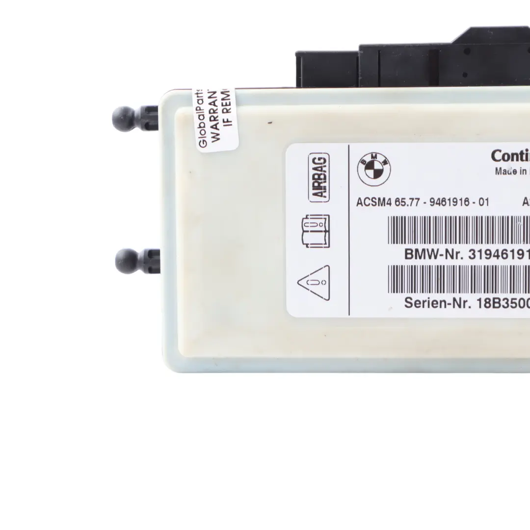 Module BMW F01 F10 X5 F15 X6 F16 F22 ECU ACSM4 Control Unit to Air with Part number 9461916 Air Module BMW F01 F10 X5 F15 X6 F16 F22 ECU ACSM4 Control Unit - SKU 9461916 - Part number 9461916