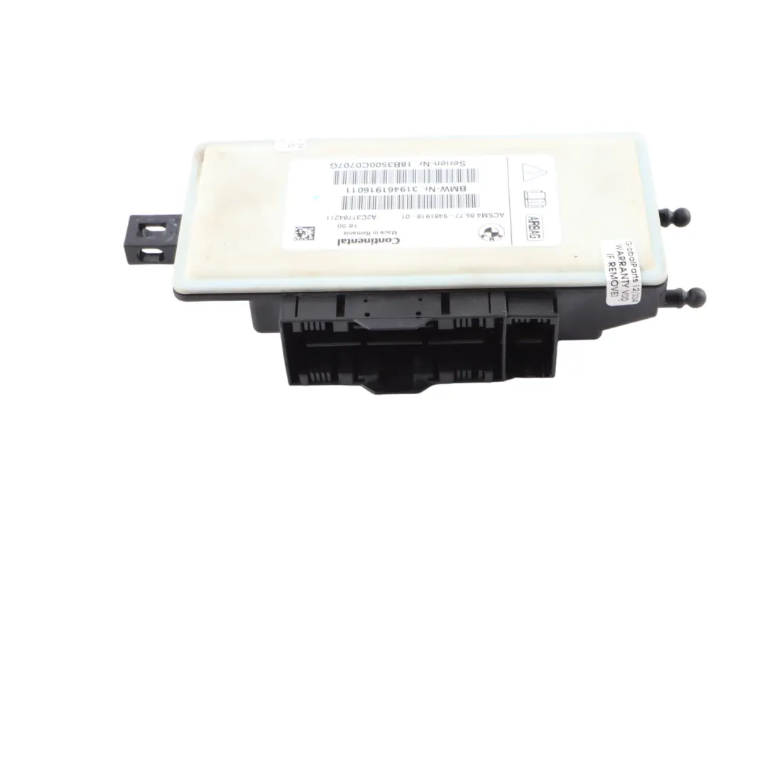 Module BMW F01 F10 X5 F15 X6 F16 F22 ECU ACSM4 Control Unit to Air with Part number 9461916 Air Module BMW F01 F10 X5 F15 X6 F16 F22 ECU ACSM4 Control Unit - SKU 9461916 - Part number 9461916