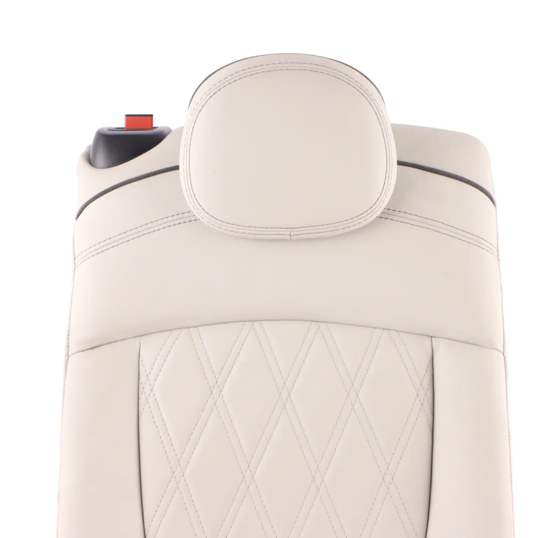 Mini F54 Seat Backrest Rear Right O/S Back Cover Leather Chester Satellite Grey - SKU 9471440 - Part number 9471440