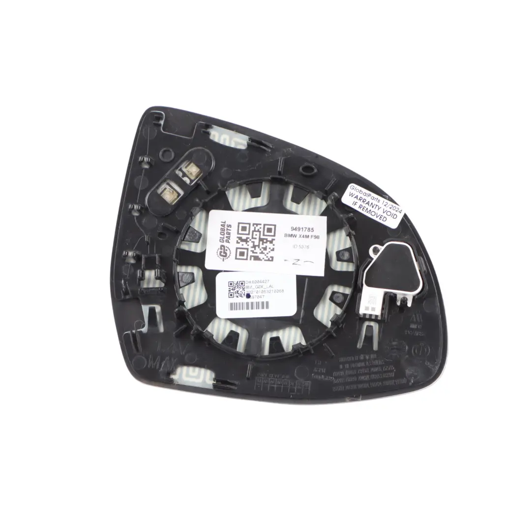 BMW X3 G01 X4 G02 Mirror Wing Glass Heated Wide Angle Left N/S - SKU 9491785 - Part number 9491785