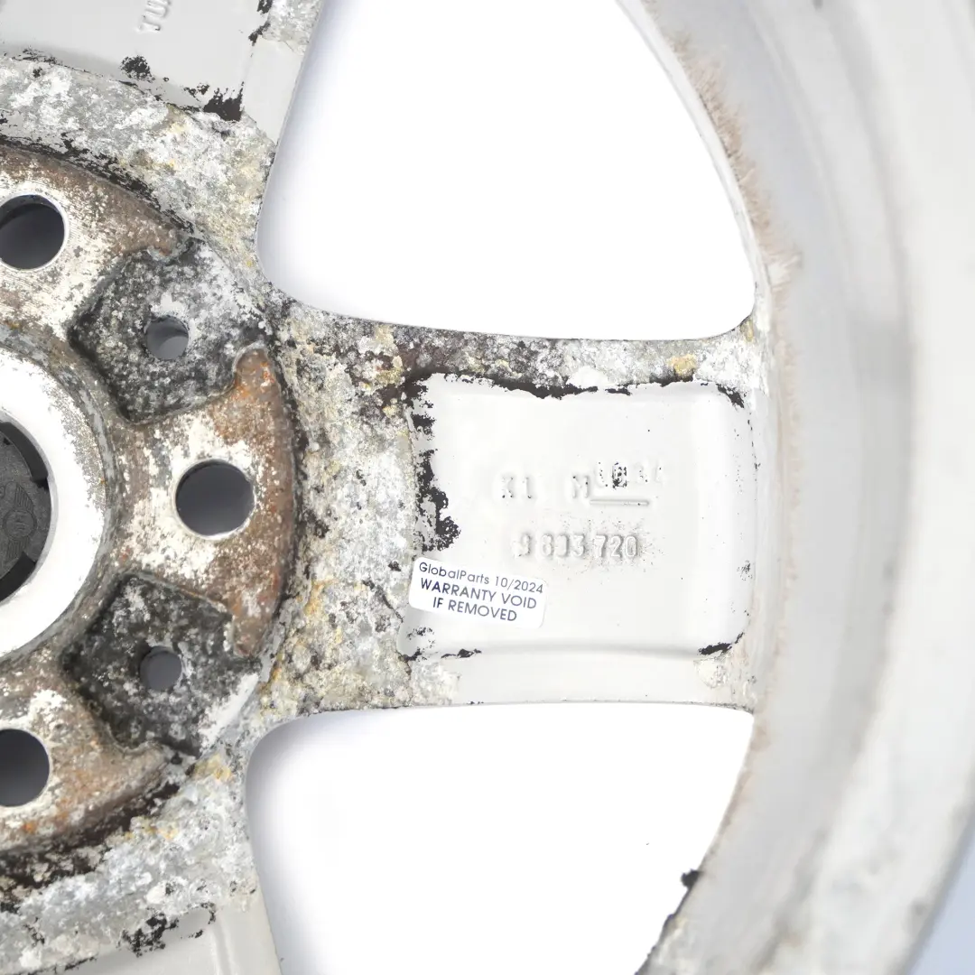 Alloy Rim 16" 5-Star Single Spoke 124 to Mini Cooper R60 R61 Silver Wheel with Part number 9803720 Mini Cooper R60 R61 Silver Wheel Alloy Rim 16" 5-Star Single Spoke 124 - SKU 9803720-1 - Part number 9803720