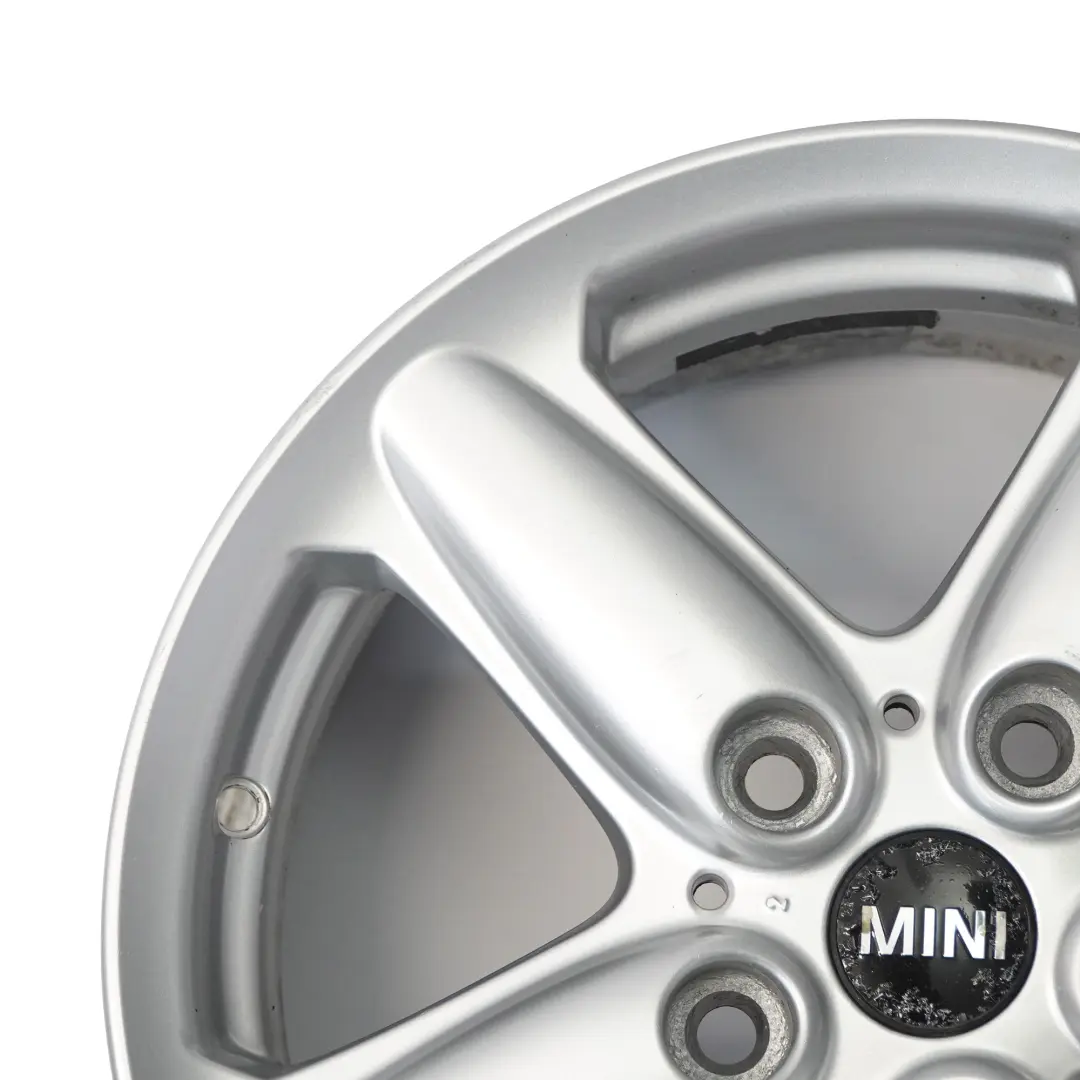 Mini Cooper R60 R61 Silver Wheel Alloy Rim 16" 5-Star Single Spoke 124 - SKU 9803720-1 - Part number 9803720