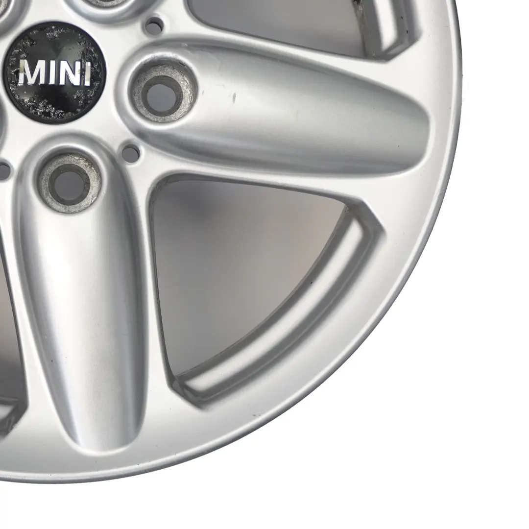 Alloy Rim 16" 5-Star Single Spoke 124 to Mini Cooper R60 R61 Silver Wheel with Part number 9803720 Mini Cooper R60 R61 Silver Wheel Alloy Rim 16" 5-Star Single Spoke 124 - SKU 9803720-1 - Part number 9803720
