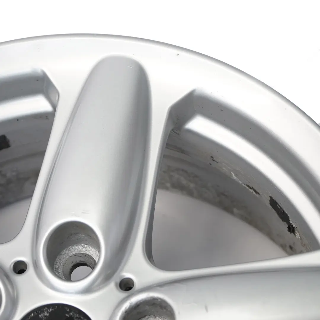 Alloy Rim 16" 5-Star Single Spoke 124 to Mini Cooper R60 R61 Silver Wheel with Part number 9803720 Mini Cooper R60 R61 Silver Wheel Alloy Rim 16" 5-Star Single Spoke 124 - SKU 9803720-1 - Part number 9803720