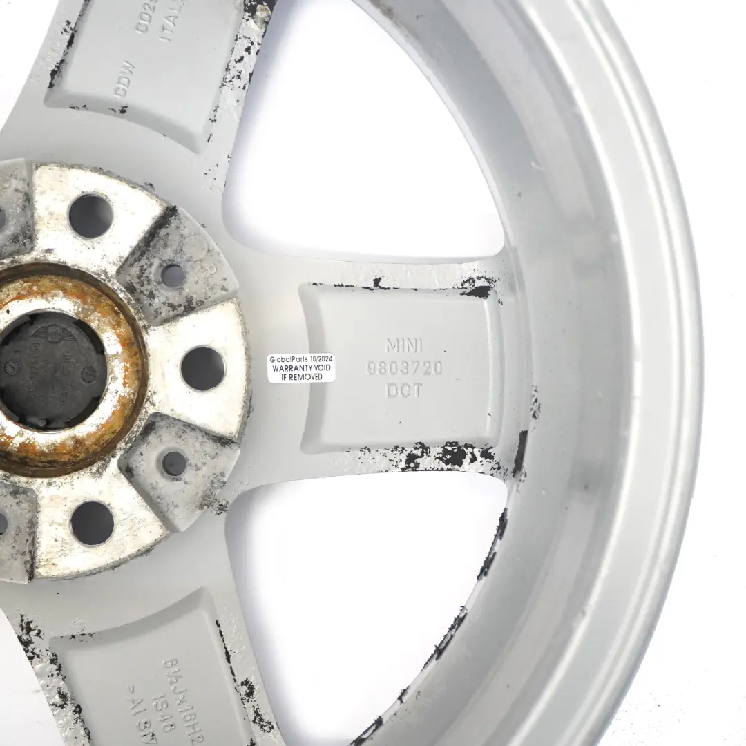 Mini Cooper R60 R61 Silberfelge Jantes Alu 16" 6,5J - SKU 9803720-2 - Numéro de pièce 9803720