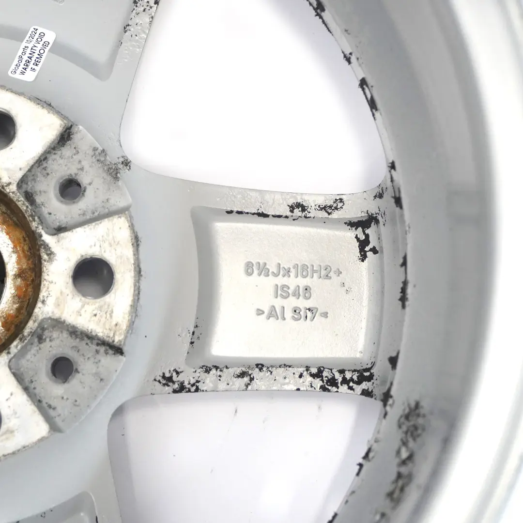 Silberfelge Alu Felge 16 "6,5J 5-Sterne-Einzelspeiche 124 Mini Cooper R60 R61 - SKU 9803720-2 - Teilenummer 9803720