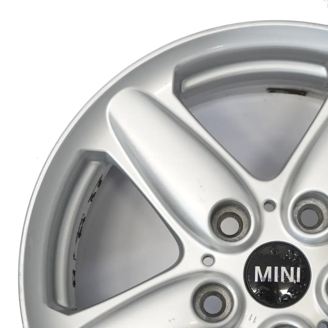Silberfelge Alu Felge 16 "6,5J 5-Sterne-Einzelspeiche 124 Mini Cooper R60 R61 - SKU 9803720-2 - Teilenummer 9803720