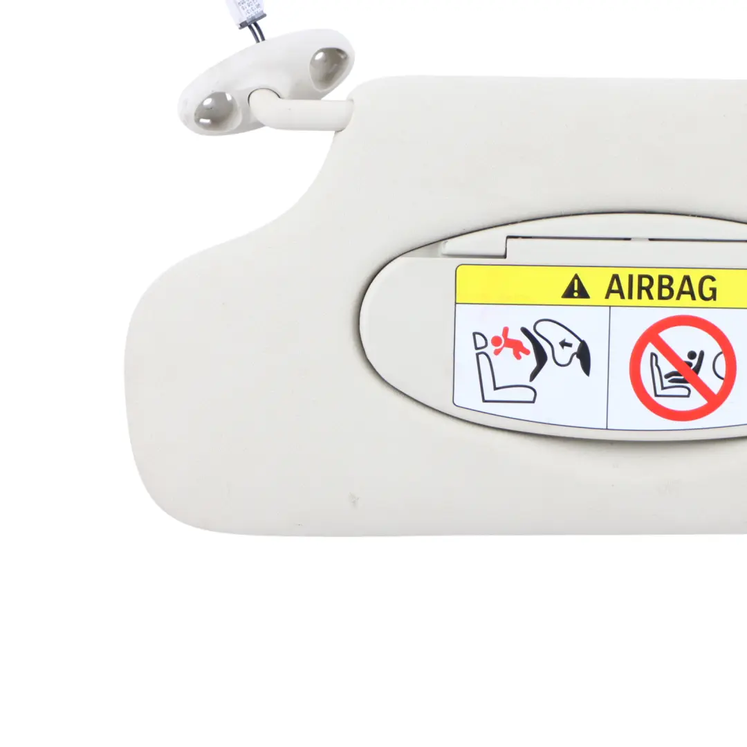 Sun Visor Left N/S Label Mirror Cover Light Beige to Mini Countryman R60 with Part number 9813131 Mini Countryman R60 Sun Visor Left N/S Label Mirror Cover Light Beige - SKU 9813131-3 - Part number 9813131