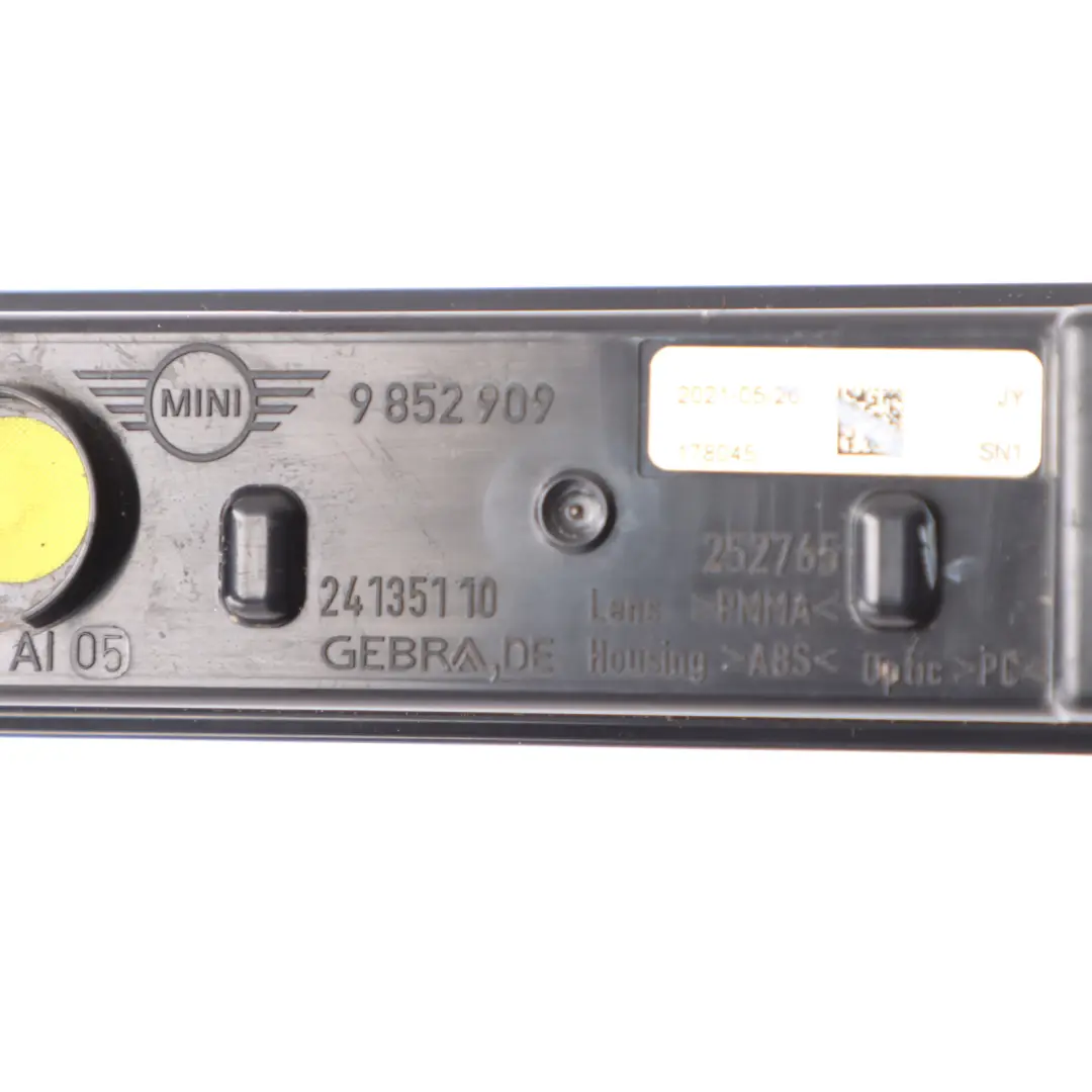 Mini Cooper F55 F56 F57 LCI Feu Antibrouillard Arrière - SKU 9852909 - Numéro de pièce 9852909