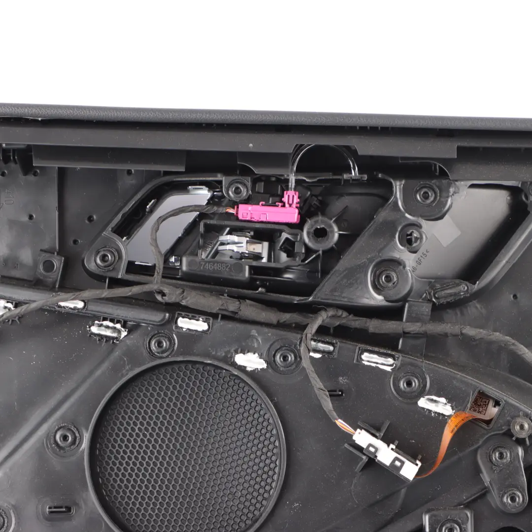 Door Card Front Right O/S Lining Trim Perforated Leather Dakota Black to BMW F40 with Part number 9893822 BMW F40 Door Card Front Right O/S Lining Trim Perforated Leather Dakota Black - SKU 9893822 - Part number 9893822