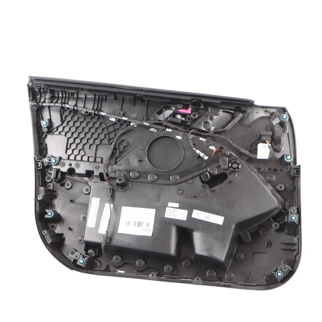 Door Card Front Right O/S Lining Trim Perforated Leather Dakota Black to BMW F40 with Part number 9893822 BMW F40 Door Card Front Right O/S Lining Trim Perforated Leather Dakota Black - SKU 9893822 - Part number 9893822