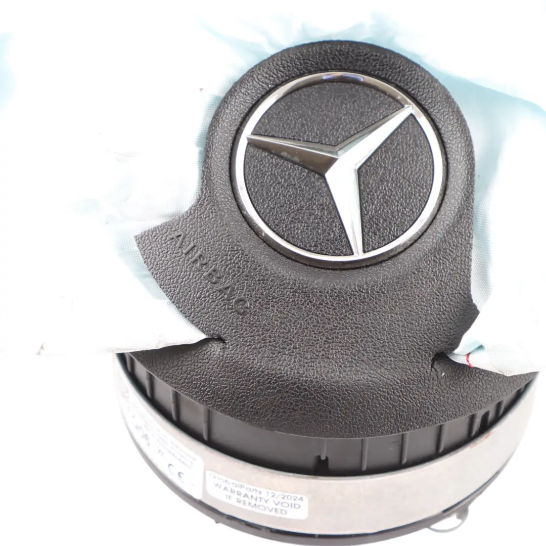 Mercedes C118 W177 Steering Wheel Trim Driver's Air Module DAMAGED - SKU A0008606601-1 - Part number A0008606601