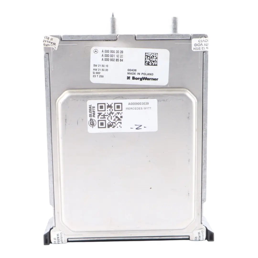 Módulo Control Batería Arranque Convertidor para Mercedes C118 W177 W247 con número de pieza A0009003039 Mercedes C118 W177 W247 Módulo Control Batería Arranque Convertidor - SKU A0009003039 - Número de pieza A0009003039