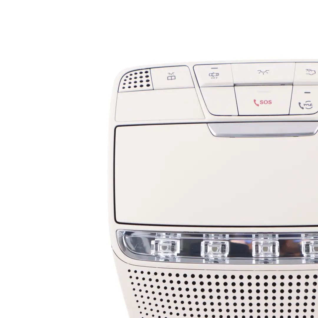 Tetto Cabina Lampada Lampada Bianco Occhiali Sole Stoccaggio per Mercedes W205 con numero di parte A0009003717 Mercedes W205 Tetto Cabina Lampada Lampada Bianco Occhiali Sole Stoccaggio - SKU A0009003717-2 - Numero di parte A0009003717