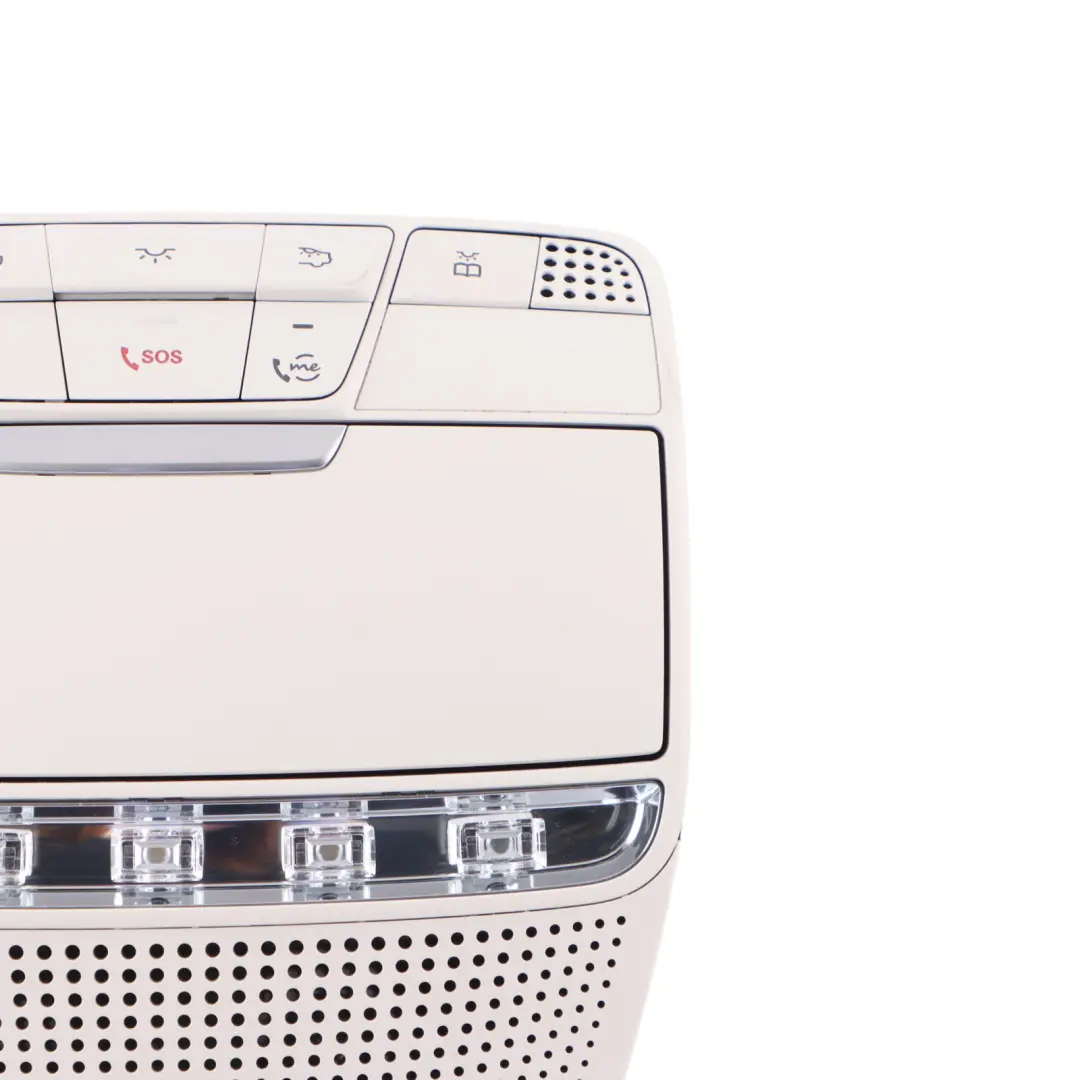 Tetto Cabina Lampada Lampada Bianco Occhiali Sole Stoccaggio per Mercedes W205 con numero di parte A0009003717 Mercedes W205 Tetto Cabina Lampada Lampada Bianco Occhiali Sole Stoccaggio - SKU A0009003717-2 - Numero di parte A0009003717