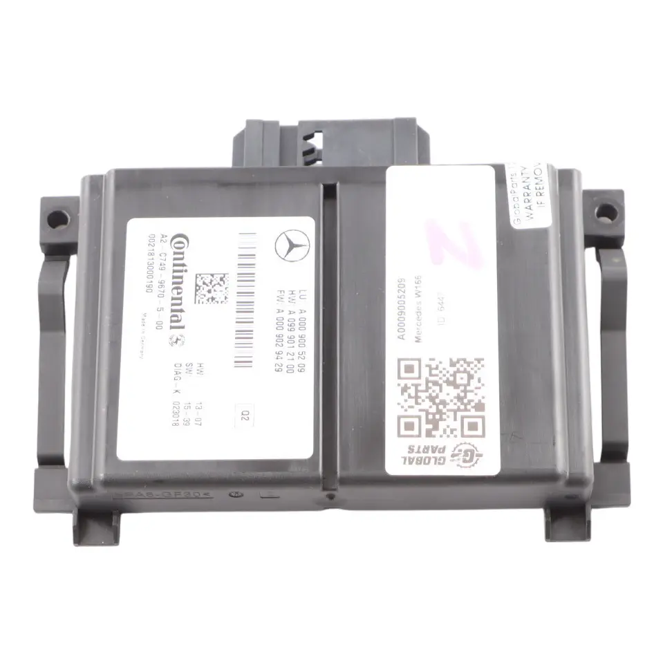 Blind Spot Zone Control Module Radar Sensor Unit ECU to Mercedes W166 with Part number A0009005209 Mercedes W166 Blind Spot Zone Control Module Radar Sensor Unit ECU - SKU A0009005209 - Part number A0009005209