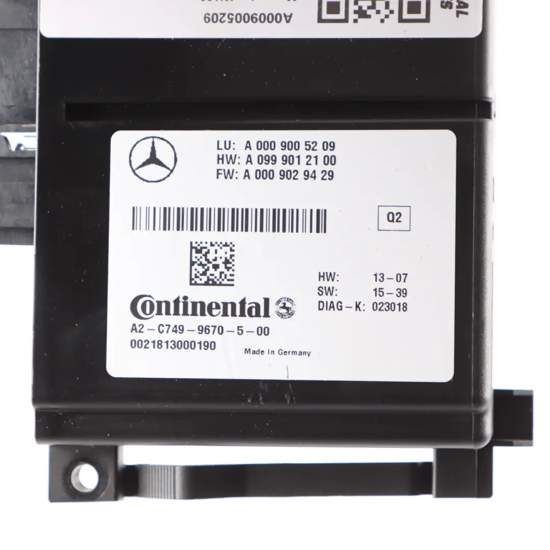 Blind Spot Zone Control Module Radar Sensor Unit ECU to Mercedes W166 with Part number A0009005209 Mercedes W166 Blind Spot Zone Control Module Radar Sensor Unit ECU - SKU A0009005209 - Part number A0009005209