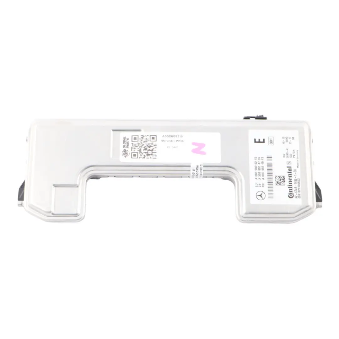 Front Lane Assist Camera High Beam Module Control Unit to Mercedes W166 with Part number A0009009215 Mercedes W166 Front Lane Assist Camera High Beam Module Control Unit - SKU A0009009215 - Part number A0009009215