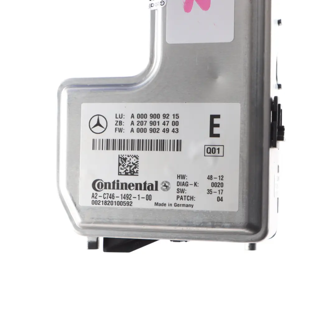 Mercedes W166 Front Lane Assist Camera High Beam Module Control Unit - SKU A0009009215 - Part number A0009009215