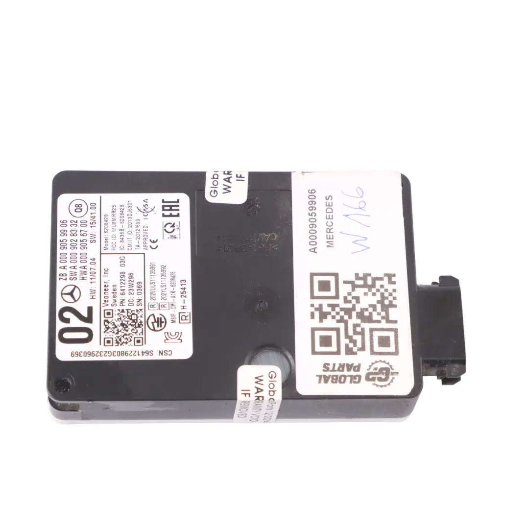  Distance Radar Module Mercedes GLE W166 C292 Control Unit - SKU A0009059906 - Part number A0009059906