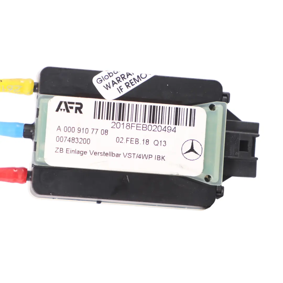Mercedes W176 Seat Cable Lordosis Lumbar Pump Control Front Left N/S - SKU A0009107708-1 - Part number A0009107708