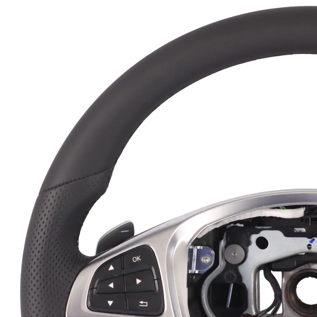 Mercedes GLE W166 C292 Steering Wheel NEW Black Leather Paddle Shift - SKU A0024602303-1 - Part number A0024602303