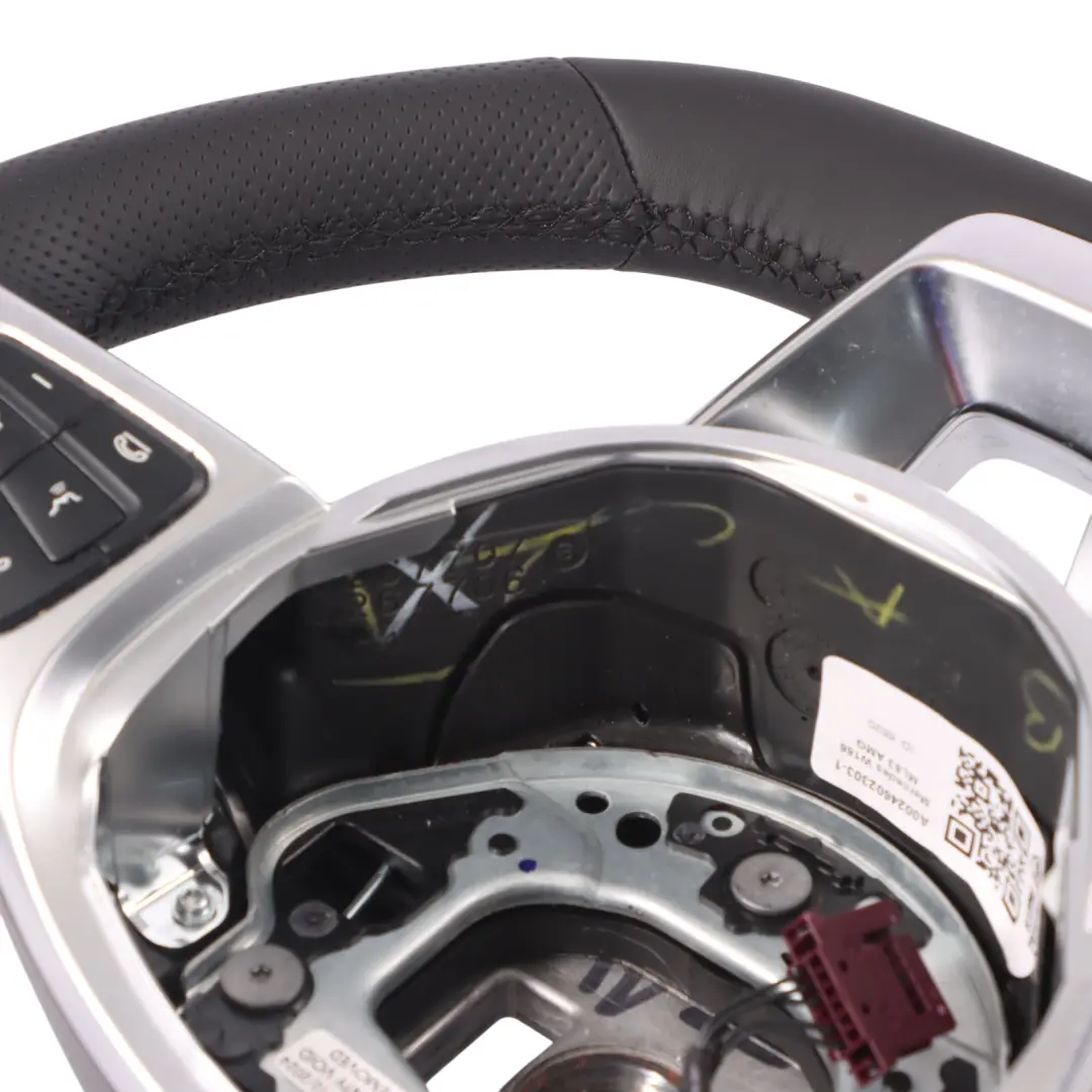 Mercedes GLE W166 C292 Volante NUEVO Cuero Negro Palanca de Cambio - SKU A0024602303-1 - Número de pieza A0024602303