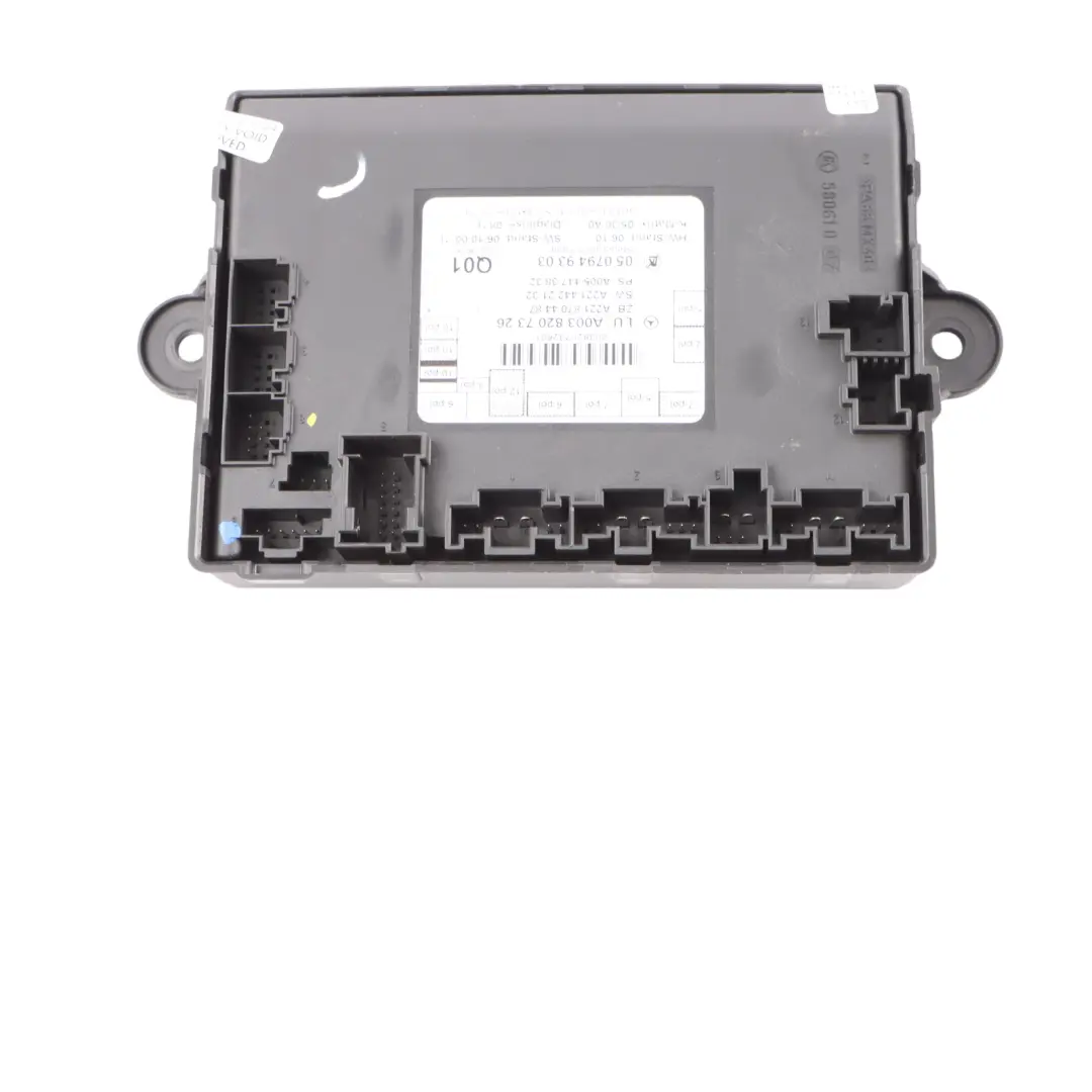Módulo Puerta Trasera Izquierda Unidad de Control ECU para Mercedes W221 con número de pieza A0038207326 Mercedes W221 Módulo Puerta Trasera Izquierda Unidad de Control ECU - SKU A0038207326 - Número de pieza A0038207326