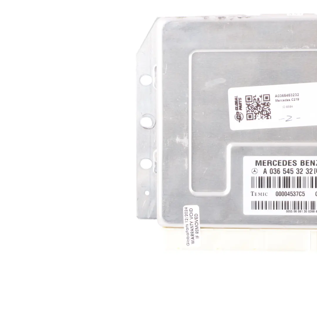 Electronic Level Air Suspension Module Control Unit to Mercedes C219 with Part number A0365453232 Mercedes C219 Electronic Level Air Suspension Module Control Unit - SKU A0365453232 - Part number A0365453232