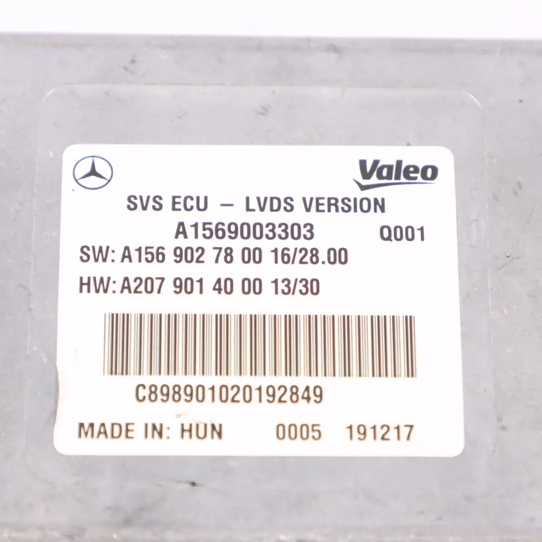 Module contrôle caméra panoramique pour Mercedes X156 GLE W166 à propos du numéro de pièce A1569003303 Mercedes X156 GLE W166 Module contrôle caméra panoramique - SKU A1569003303 - Numéro de pièce A1569003303