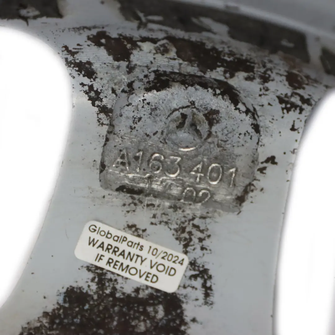 Argent Jante Alliage 17" 8.5J ET52 pour Mercedes ML W163 à propos du numéro de pièce A1634010902 Mercedes ML W163 Argent Jante Alliage 17" 8.5J ET52 - SKU A1634010902-2 - Numéro de pièce A1634010902