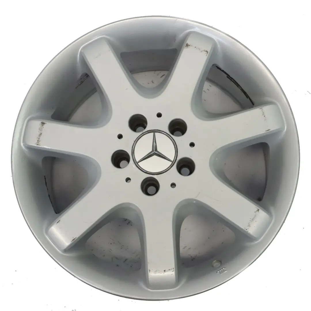 Alloy Rim 17" 8.5J ET52 to Mercedes ML W163 Silver Wheel with Part number A1634010902 Mercedes ML W163 Silver Wheel Alloy Rim 17" 8.5J ET52 - SKU A1634010902-3 - Part number A1634010902