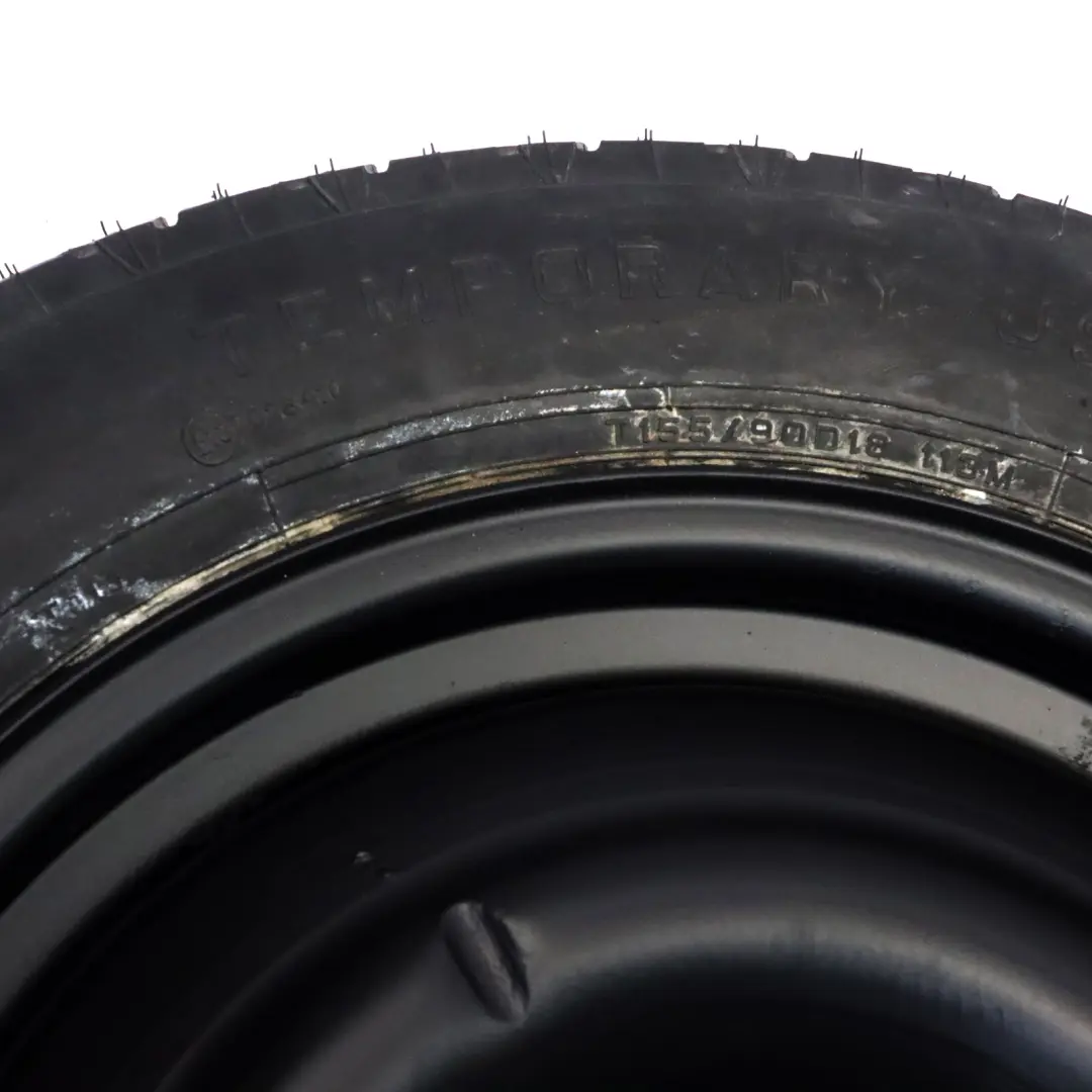 Dunlop Ersatzrad Stahlreifen R18 155/90 für Mercedes ML W163 mit Teilenummer A1634011102 Mercedes ML W163 Dunlop Ersatzrad Stahlreifen R18 155/90 - SKU A1634011102-2 - Teilenummer A1634011102