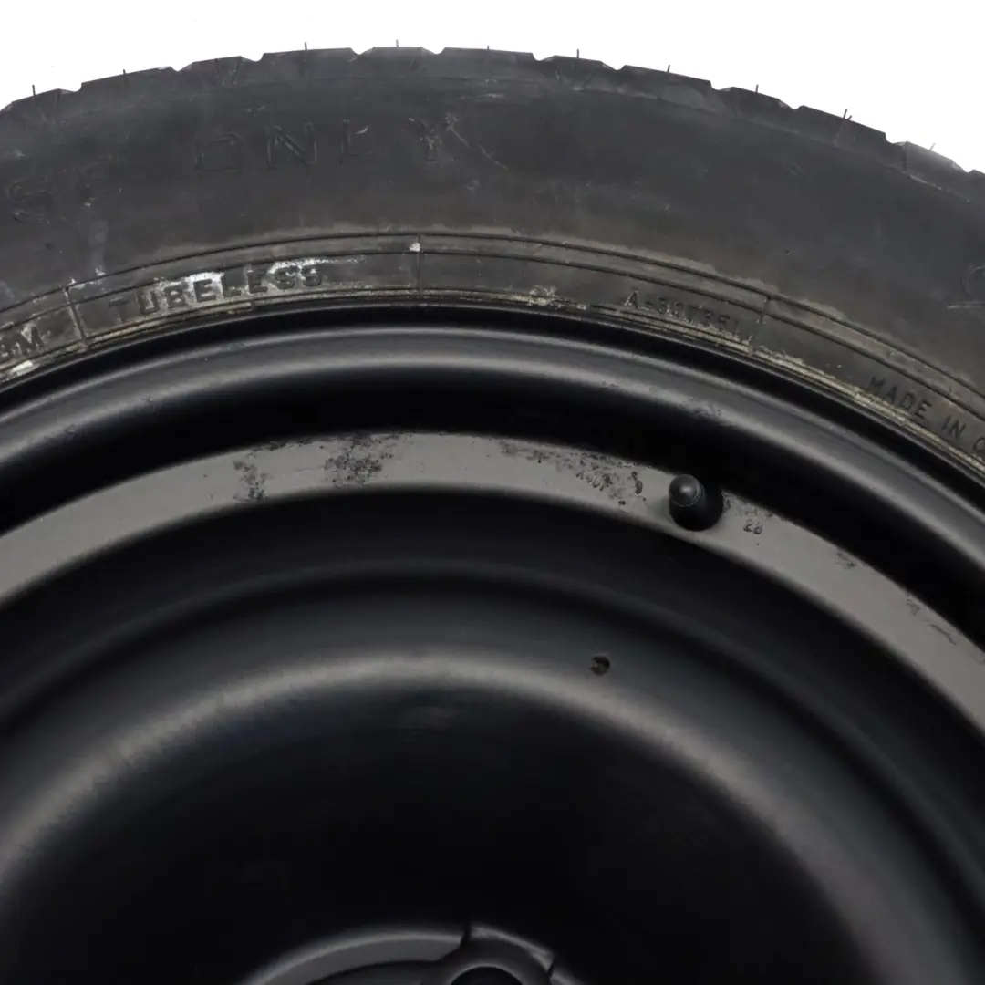 Dunlop Ersatzrad Stahlreifen R18 155/90 für Mercedes ML W163 mit Teilenummer A1634011102 Mercedes ML W163 Dunlop Ersatzrad Stahlreifen R18 155/90 - SKU A1634011102-2 - Teilenummer A1634011102