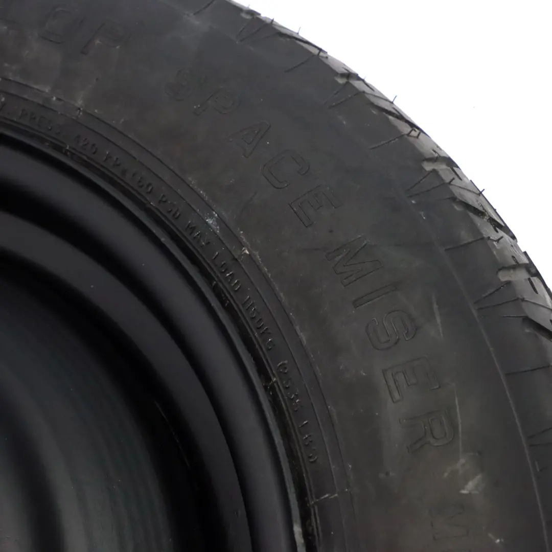 Roue de secours Dunlop Pneu acier R18 155/90 pour Mercedes ML W163 à propos du numéro de pièce A1634011102 Mercedes ML W163 Roue de secours Dunlop Pneu acier R18 155/90 - SKU A1634011102-2 - Numéro de pièce A1634011102