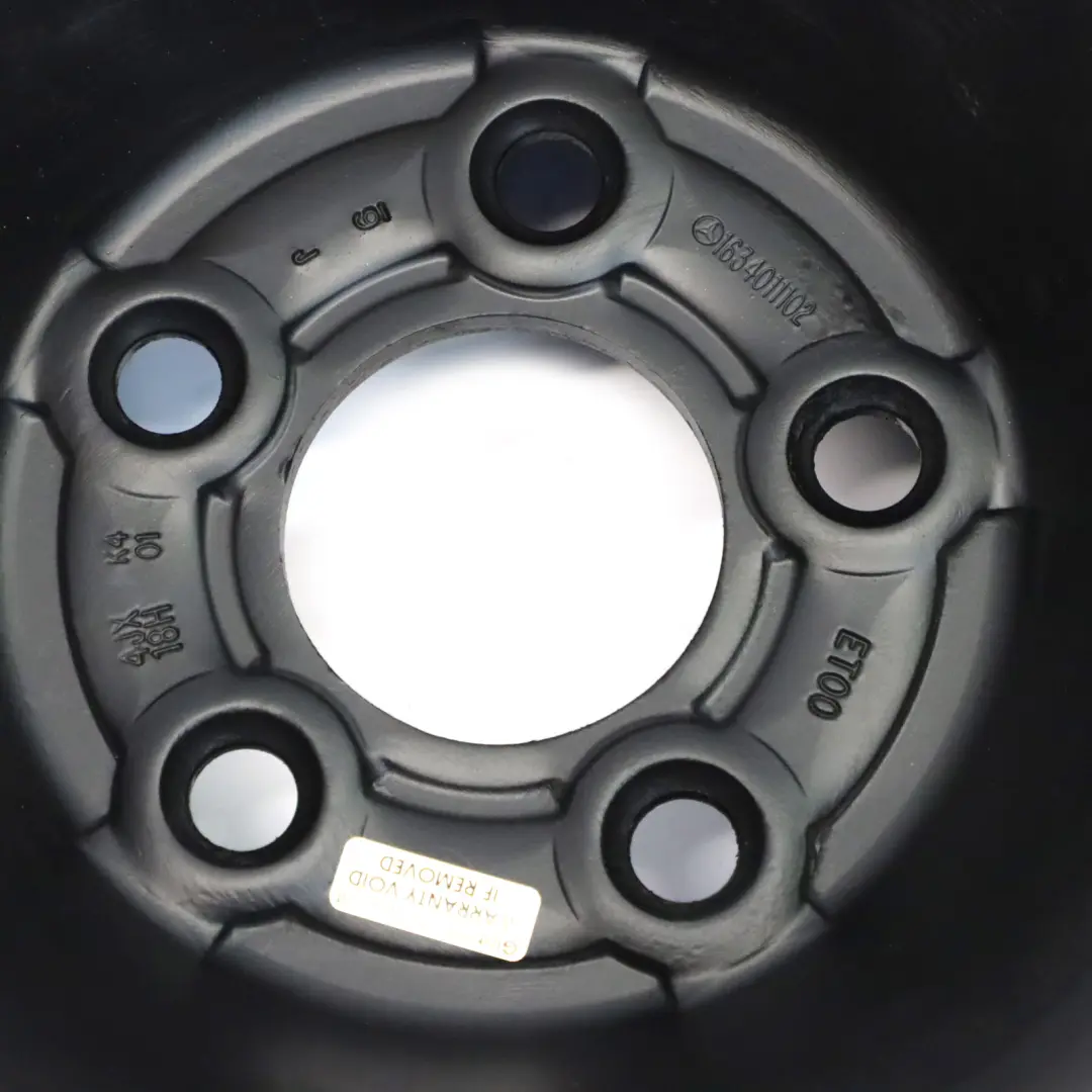 Mercedes ML W163 Roue de secours Dunlop Pneu acier R18 155/90 - SKU A1634011102-2 - Numéro de pièce A1634011102