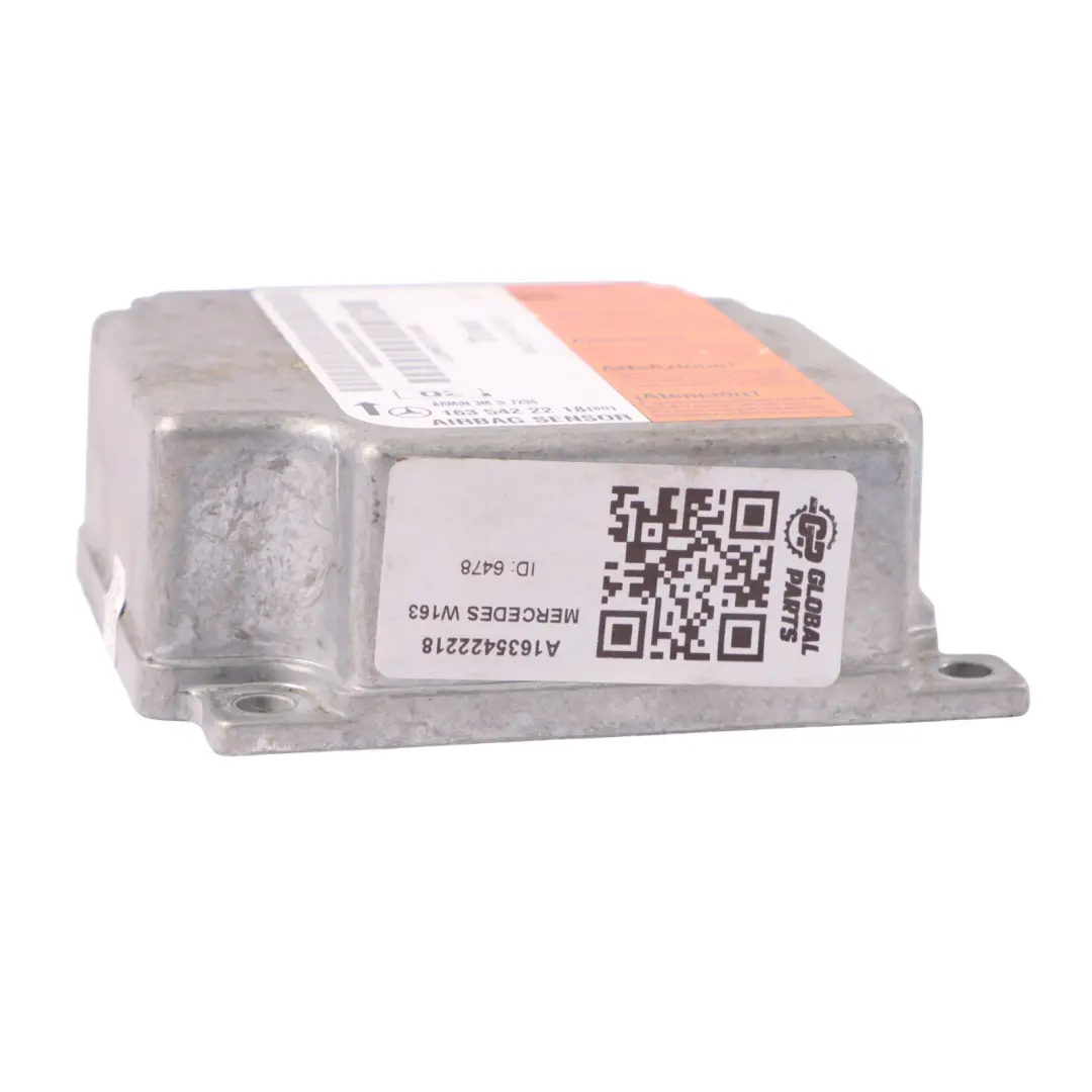 Mercedes ML W163 SRS Control Module Sensor Unit Temic - SKU A1635422218 - Part number A1635422218
