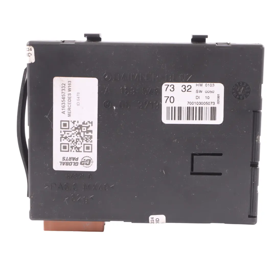 Mercedes ML W163 Modulo Controllo Comfort Elettronica Centrale - SKU A1635457332 - Numero di parte A1635457332
