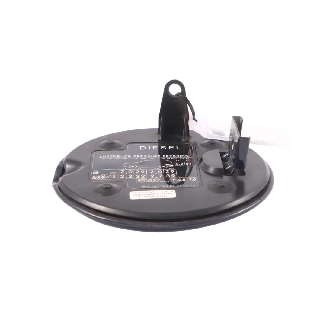 Mercedes ML W163 Couvercle bouchon réservoir carburant bleu tanzanite - 359 - SKU A1637500106-TB - Numéro de pièce A1637500106